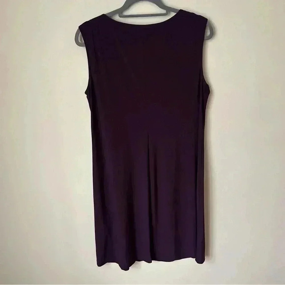 R&M Richard’s Two Piece Dress Metallic Pattern Neckline Jacket Sheer Sleeves 14 - Picture 7 of 13